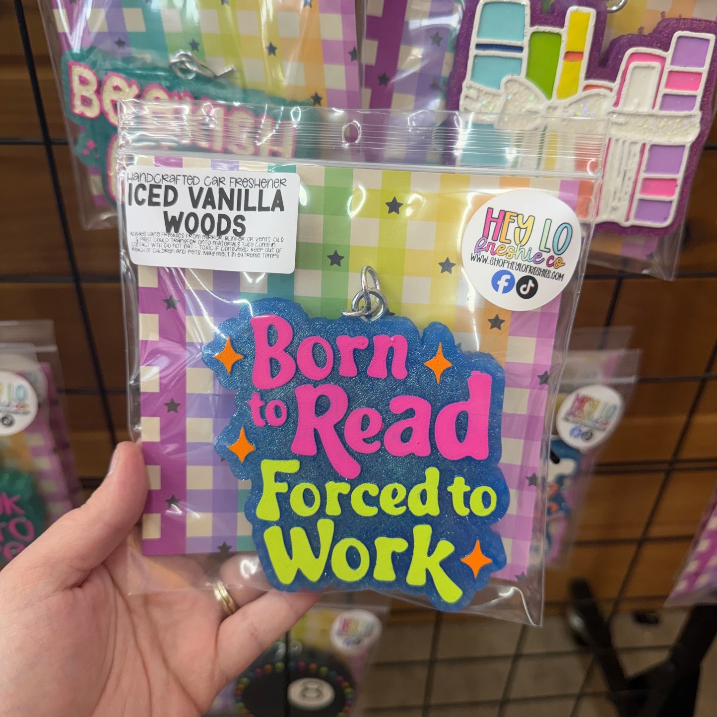 RTS Freshie: Born To Read (Scent: Iced Vanilla Woods)