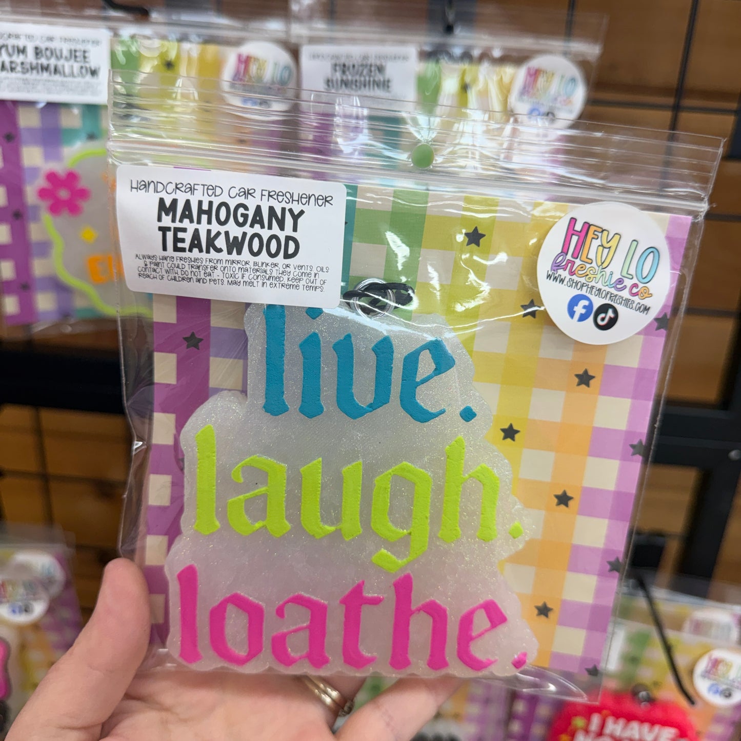 RTS Freshie: Live Laugh Loathe (Scent: Mahogany Teakwood)