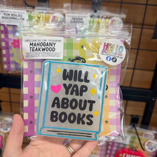 RTS Freshie: Will Yap About Books (Scent: Mahogany Teakwood)