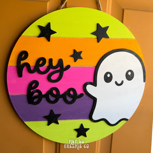 Hey Boo Door Hanger