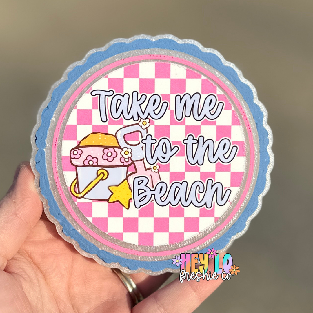 RTS Freshie: Take Me To The Beach (Scent: Yum Boujee Marshmallow)