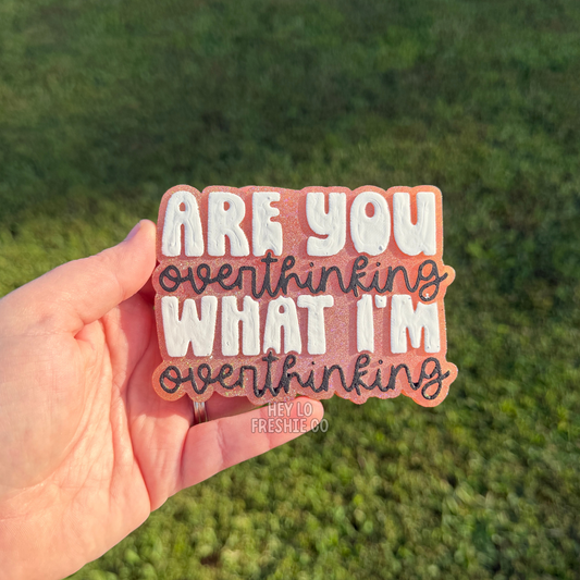 Custom Freshie: Are You Overthinking What I'm Overthinking?