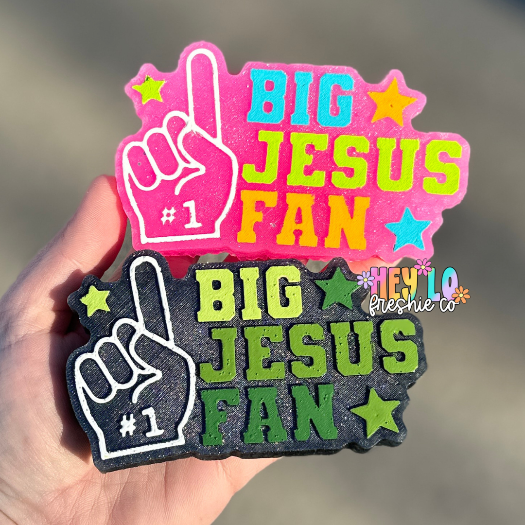 Custom Freshie: Big Jesus Fan