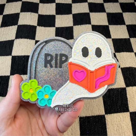 Custom Freshie: Bookish Ghost