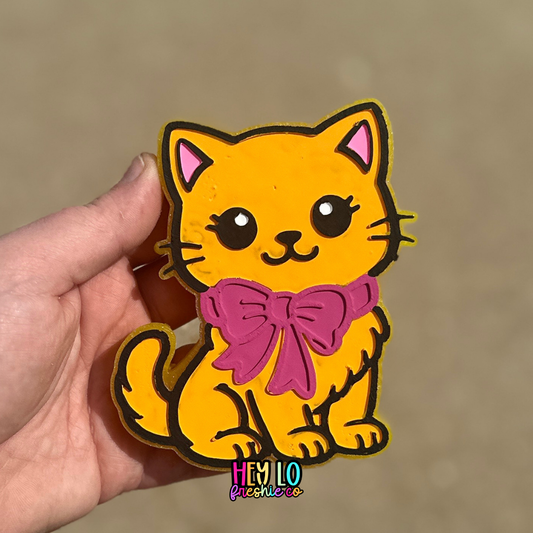 Custom Freshie: Cat With Bow