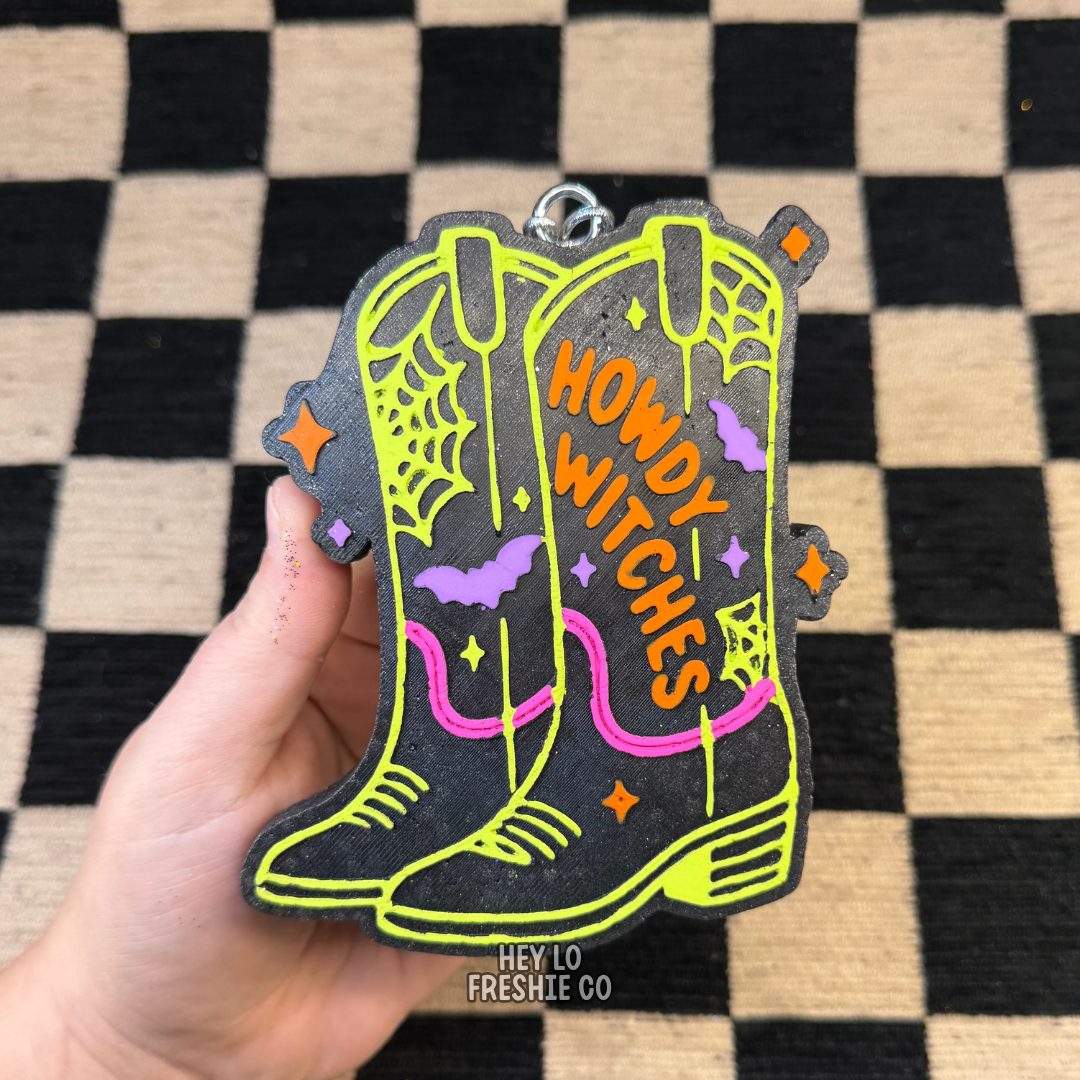 Custom Freshie: Howdy Witches Boots