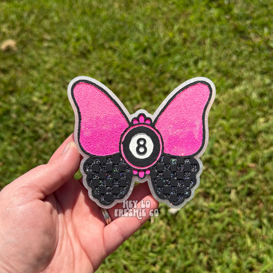Custom Freshie: 8 Ball Butterfly