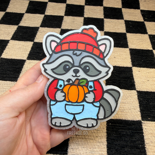 Custom Freshie: Pumpkin Raccoon