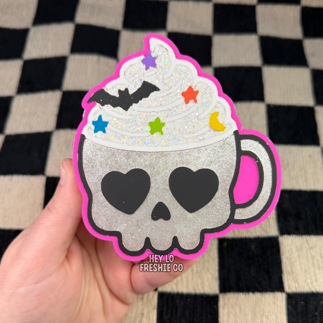 Custom Freshie: Skull Mug