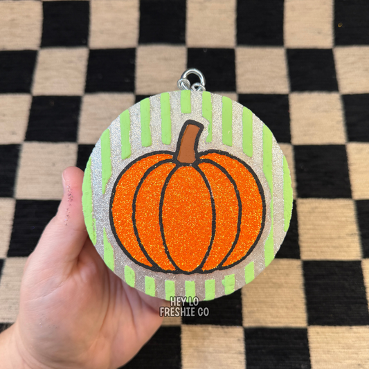 Custom Freshie: Striped Pumpkin